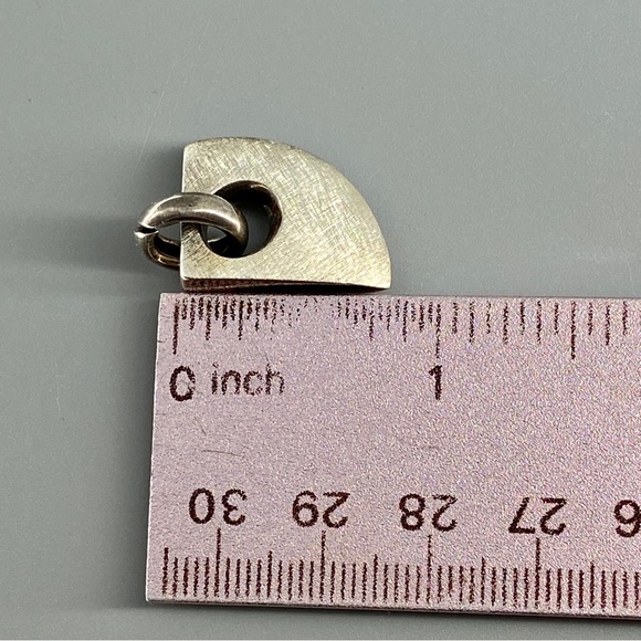 Vintage Modernist Sterling Silver OOAK Abstract Pendant - Picture 13 of 14